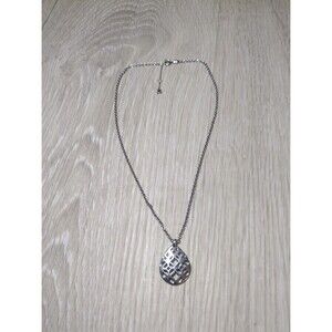 Fossil Heritage D-Link stainless steel necklace
